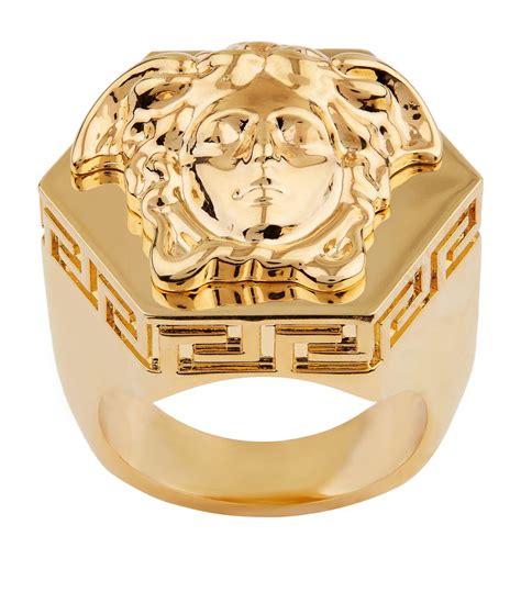 versace mens rings|versace medusa ring men.